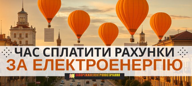 ЧАС СПЛАТИТИ РАХУНКИ ЗА ЕЛЕКТРОЕНЕРГІЮ
